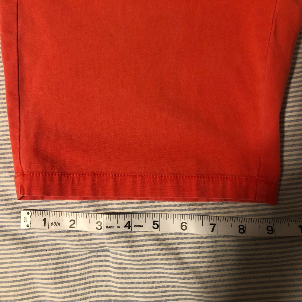 J CREW Frankie 9” Dusty Red Bermuda Chino Shorts - Picture 10 of 11